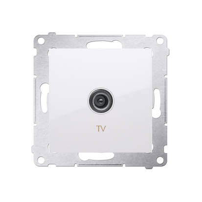 Kontakt Simon 54 Premium Bílý Anténní zásuvka TV jednonásobná (modul) DAK1.01/11