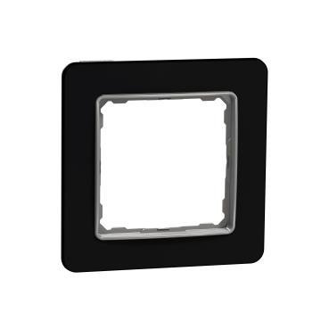Krycí rámeček na zásuvku, skleněný, černý IP20 SDD361801 Sedna Elements Schneider Electric