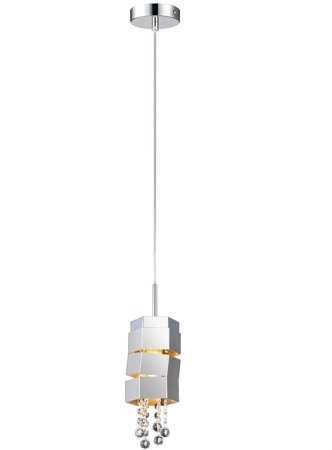Lampa závěsná Min E14 chrom křišťál MD1200816-1A Italux