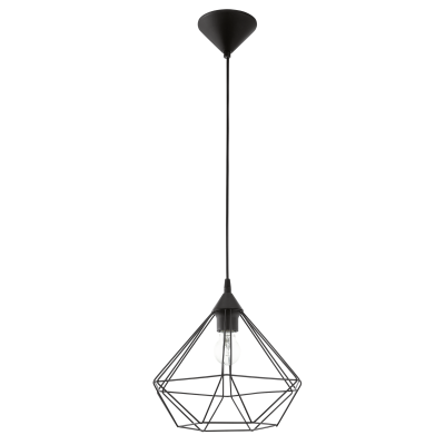 Závěsná lampa TARBES černá E27 60W 32,5cm 94188 EGLO